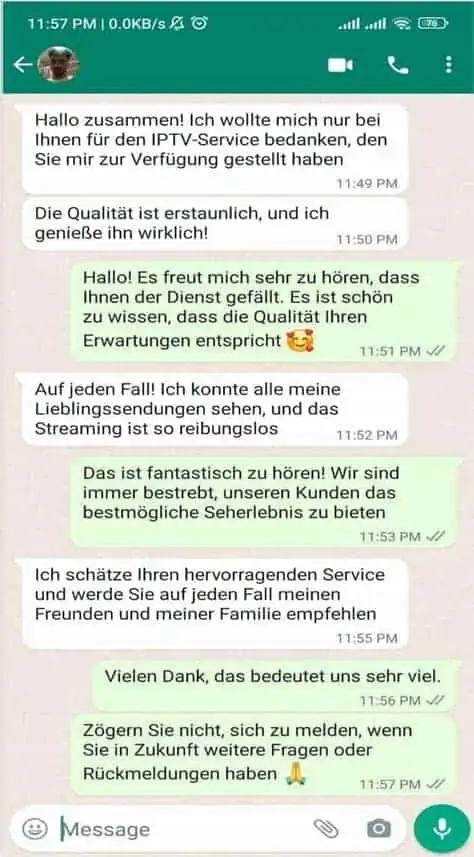 SmixIPTV customer review on WhatsApp 8